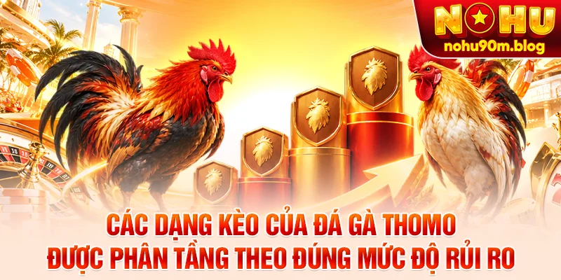 Các dạng kèo của đá gà Thomo được phân tầng theo đúng mức độ rủi ro
