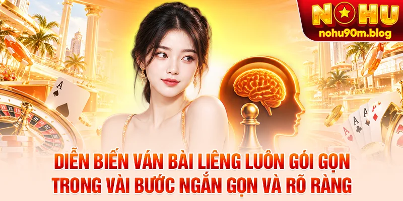 Diễn biến ván bài liêng luôn gói gọn trong vài bước ngắn gọn và rõ ràng