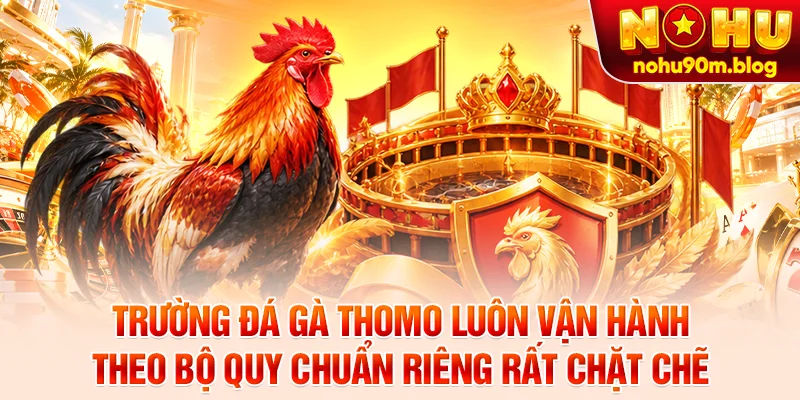 Trường đá gà Thomo luôn vận hành theo bộ quy chuẩn riêng rất chặt chẽ